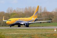 F-GZTN @ LFRB - Boeing B-737-73S, Ready to take off rwy 25L, Brest-Bretagne airport (LFRB-BES) - by Yves-Q