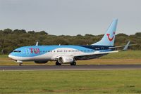 OO-TUV @ LFRB - Boeing 737-86J, Taxiing rwy 07R, Brest-Bretagne Airport (LFRB-BES) - by Yves-Q