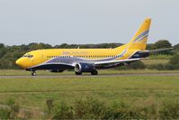F-GZTA @ LFRB - Boeing 737-33VQC, Take off run rwy 25L, Brest-Bretagne airport (LFRB-BES) - by Yves-Q