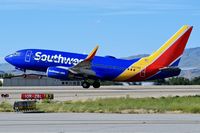 N923WN @ KBOI - Take off from RWY 28L.