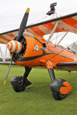 SE-BOG @ X5FB - Boeing N2S-3 Kaydet (B75N1) at Fishburn Airfield, UK. - by Malcolm Clarke