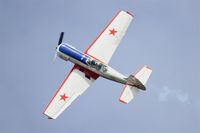 G-BTZB @ LFFQ - Yakovlev Yak-50 , On display, La Ferté-Alais Airfield (LFFQ) Air Show 2015 - by Yves-Q