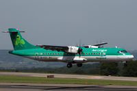 EI-FCZ @ EGGD - Landing RWY 09 - by DominicHall
