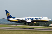 EI-EMO @ EGGD - Landing RWY 09 - by DominicHall