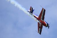 F-TGCJ @ LFFQ - Extra 330SC, French Air Force aerobatic team, On display, La Ferté-Alais (LFFQ) air show 2015 - by Yves-Q