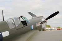 F-AZKU @ LFFQ - Curtiss P-40N Warhawk, Cockpit close up view, La Ferté-Alais Airfield (LFFQ) Air Show 2015 - by Yves-Q
