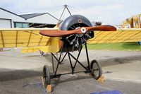 F-PMSG @ LFFQ - Morane-Saulnier Type G (replica), Displayed at La Ferté-Alais airfield (LFFQ) Airshow 2015 - by Yves-Q