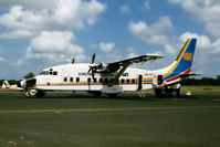 VH-FCU @ YBUD - Low res Port side view of Sunstate Airlines Short 360-100 VH-FCU Cn SH3630 being ‘turned around’ at Bundaberg Airport (YBUD) in Dec 1984. - by Walnaus47