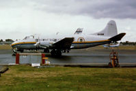 VH-KAM @ YWLM - Low res photo of Kendall Airlines DH-114 Riley Heron VH-KAM Cn 14123 parked at Newcastle Airport YWLM on 03Oct1980. This Vintage aircraft was Delivered new on 02Oct1957. - by Walnaus47