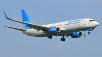 VP-BPU @ EBOS - VP-BPU of Pobeda on short final at Ostend Airport. - by Marc Van Ryssel