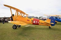 F-AZJR @ LFFQ - Boeing PT-13D Kaydet (E75), Static display, La Ferté-Alais Airfield (LFFQ) Air show 2015 - by Yves-Q