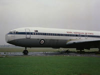 A20-809 @ YSRI - Port front view of the first RAAF Boeing 707 hulk, named 'Hulksbury', at YSRI in 1992. This aircraft (Cn 19809) was formerly Saudi Arabian Airlines HZ-ACC. She was bought by the RAAF to provide spare engines and other parts, to support the RAAF B707 fleet - by Walnaus47