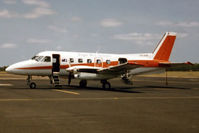 VH-XFM @ YBUD - Rare Low Res Port side view of Flight West EMB-110P2 Bandierante VH-XFM, Cn 110194, shown in ad hoc Red/White Flight West livery, at Bundaberg Airport on 20Dec1993. - by Walnaus47