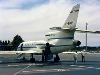 F-BINR @ YSCB - Rear Port side view of Falcon 50 F-BINR Cn 2 taken at Canberra Airport YSCB on 12Feb1980. F-BINR was then owned by Dassault and the type was being promoted as a replacement for Mystere 20C aircraft being operated by RAAF 34 Sqn. - by Walnaus47