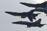 163439 @ KDVN - At the Quad Cities Air Show. Shooting into the sun and through lots of smoke left by the Aeroshell team.