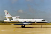 A26-077 @ YSCB - Stbd side view of RAAF 34 Squadron Falcon 900 A26-077 Cn 077 on the apron at RAAF Base Fairbairn YSCB on 17Feb1999. Photo taken while waiting to fly to Avalon YMAV in RAAF B707 A20-261 for the 1999 Avalon International Airshow. - by Walnaus47