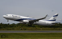 4X-EKC @ EGCC - EL AL Boeing 737 departing runway 23 left at Manchester - by ianlane1960