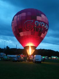 G-TSWZ - taken at the balloon festival in Eeklo, Belgium during it's setup for the night glow - by Mathias Lepla