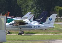 G-JSFC @ EGSG - Parked at its base at Stapleford Tawney, Essex - by Chris Holtby