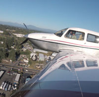 N2139Z @ KPAE - GoPro wing shot, landing at KPAE - by N2139Z