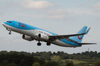 G-FDZT @ EGGD - Departing RWY 27 - by DominicHall