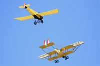 F-PMSG @ LFFQ - Morane-Saulnier Type G (replica), On display, La Ferté-Alais airfield (LFFQ) Airshow 2015 - by Yves-Q