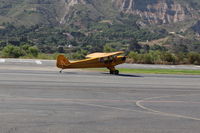 N71044 @ SZP - 1946 Piper J3C-65 CUB, Continental A&C-65 65 Hp, landing roll Rwy 22 - by Doug Robertson
