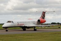 G-SAJT @ EGSH - Leaving Norwich for Manchester. - by keithnewsome