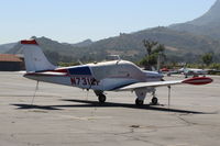 N731CP @ SZP - 1960 Beech 35-33 DEBONAIR, Continental IO-470-J 225 Hp, 6 cylinder, on Transient Ramp - by Doug Robertson