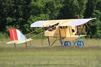 F-AZMB @ LFFQ - Caudron G.3, Taxiing, La Ferté-Alais airfield (LFFQ) Airshow 2015 - by Yves-Q