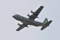 ZH870 @ EGFH - RAF Hercules C.4 aircraft coded 870 at 1300 feet over Runway 22. - by Roger Winser