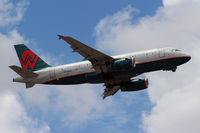N838AW @ KMIA - America West colours. - by Dave Turpie