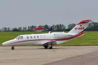 D-IAKN @ EGSH - Arriving at Norwich from Paderborn. - by keithnewsome