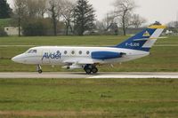 F-GJDB @ LFRJ - Dassault Falcon 20C, Take off run rwy 08, Landivisiau Naval Air Base (LFRJ) - by Yves-Q
