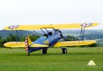 N43SV @ LFFQ - Boeing (Stearman) E75 at the meeting aerien 2019, La-Ferte-Alais - by Ingo Warnecke