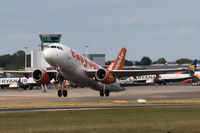 G-EZBZ @ EGGD - Departing RWY 27 - by Dominic Hall