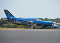D-FELE @ EGTF - Socata TBM-930 at Fairoaks, departing for Bremen. (EDDW)