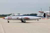 N777ZE @ KJVL - Displayed on the ramp - by Glenn E. Chatfield