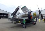 F-AZHK @ LFFQ - Douglas AD-4N (A-1D) Skyraider at the meeting aerien 2019, La-Ferte-Alais - by Ingo Warnecke