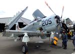 F-AZDP @ LFFQ - Douglas AD-4N (A-1D) Skyraider at the meeting aerien 2019, La-Ferte-Alais - by Ingo Warnecke