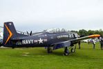 F-AYSL @ LFFQ - North American T-28B Trojan at the meeting aerien 2019, La-Ferte-Alais - by Ingo Warnecke