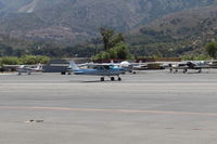 N704JH @ SZP - 1976 Cessna 150M, Continental O-200 100 Hp, takeoff roll Rwy 22 - by Doug Robertson