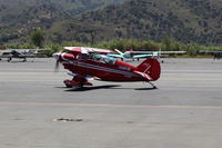 N49BR @ SZP - 1983 Aerotek PITTS S-2A SPECIAL, Lycoming AEIO-360 180 Hp, taxi to Rwy 22 - by Doug Robertson