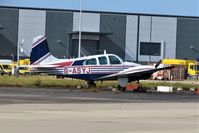 G-ASYJ @ EGJJ - G-ASYJ Beech D95A Travel Air - by Robbo s