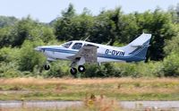 G-OVIN @ EGFH - Commander 112TC departing Runway 10. - by Roger Winser