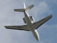 F-GXMC @ LFPB - Rear underside view of Dassault F-50 F-GXMC departing Le Bourget LBG / LFPB Paris on 24Jun2011. - by Walnaus47