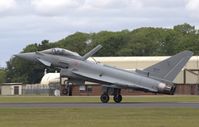 MM7343 @ EGVA - Typhoon landing after its superb solo show RIAT 2019 Fairford - by Chris Holtby