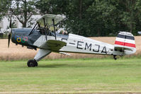 G-EMJA @ EGBR - CASA 1.131E Jungmann G-EMJA, Breighton 21/7/19 - by Grahame Wills