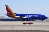 N412WN @ KBOI - Landing roll out on RWY 28R.