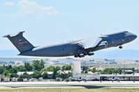 87-0043 @ KBOI - Climb out from RWY 28L. 439th Airlift Wing Patriot Wing, Westover AFRB, MA.